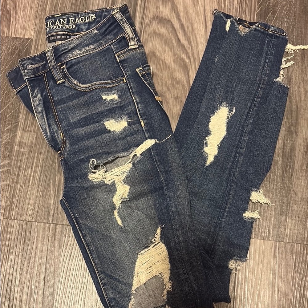 American Eagle Outfitters Super Stretch Jeans - Dark Wash